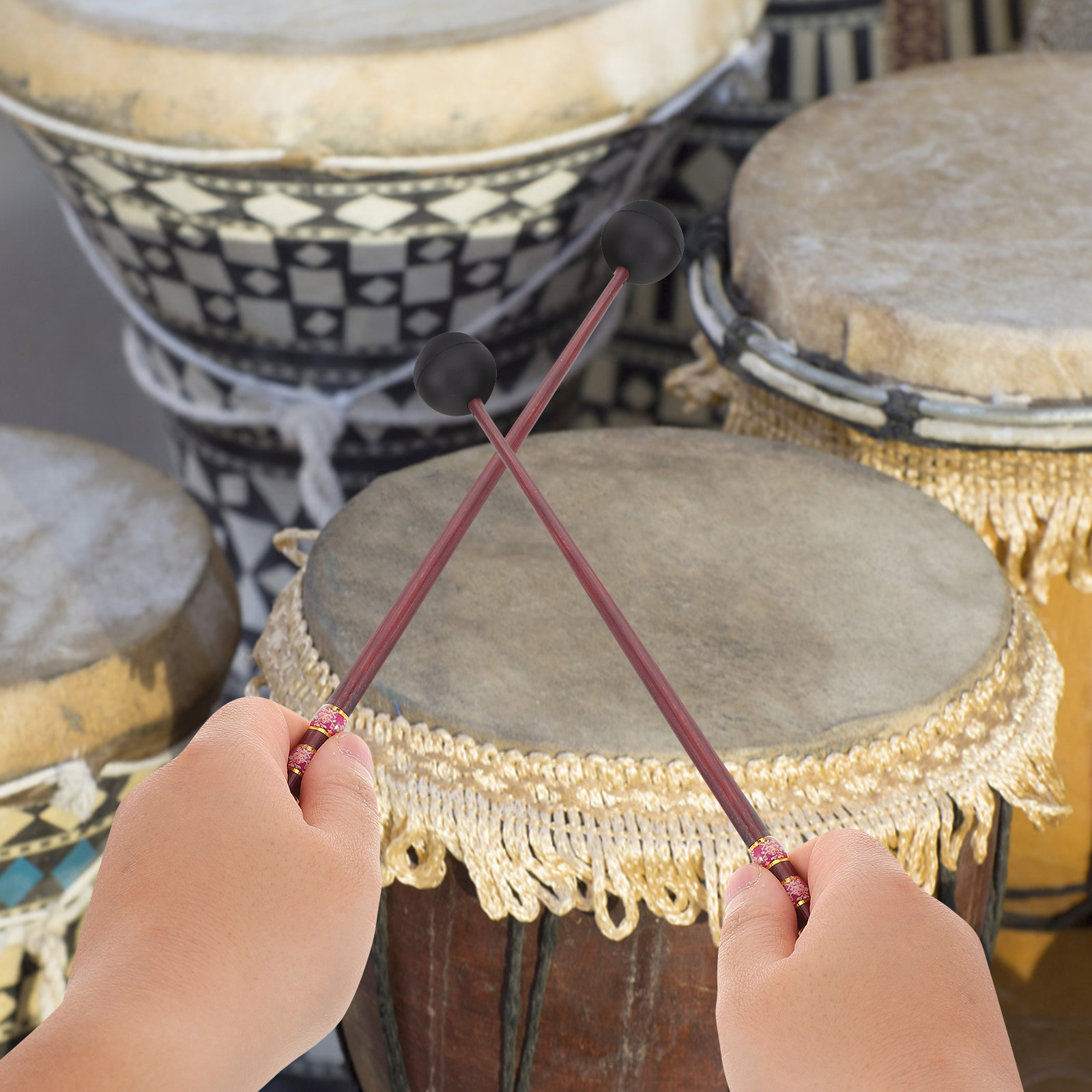 Musical Instrument Marimba - 1 Par de Baquetas para Tambor
