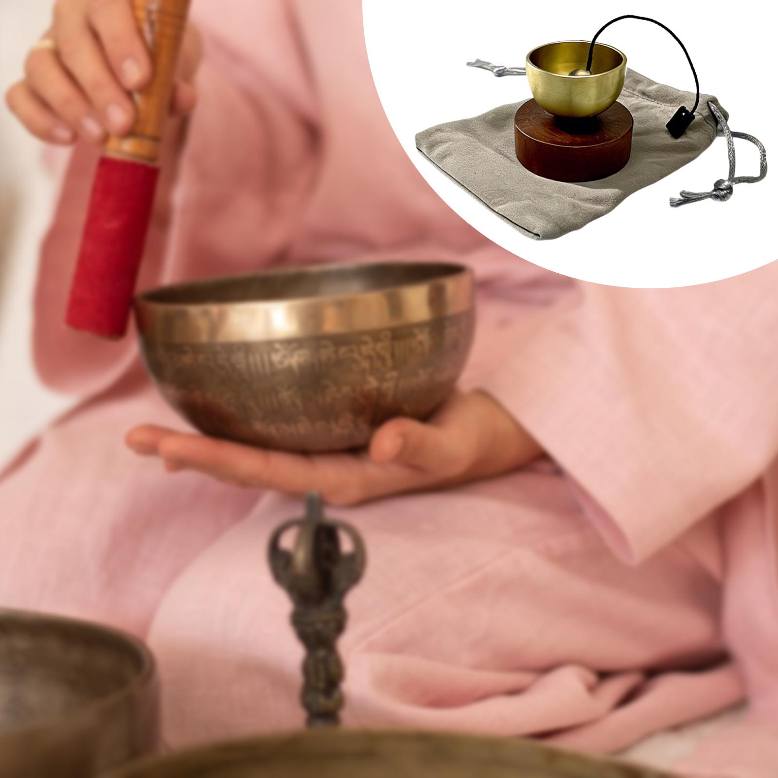 Tibetan Singing Bowl - Juego de Cuencos Tibetanos Portátiles, Compactos