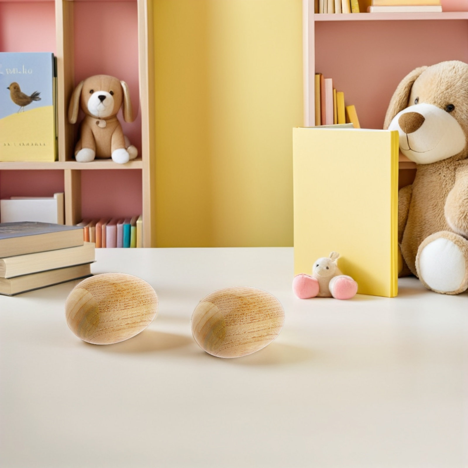 Musical Instrument I Play - 4 Maracas de Madera Ecológicas para