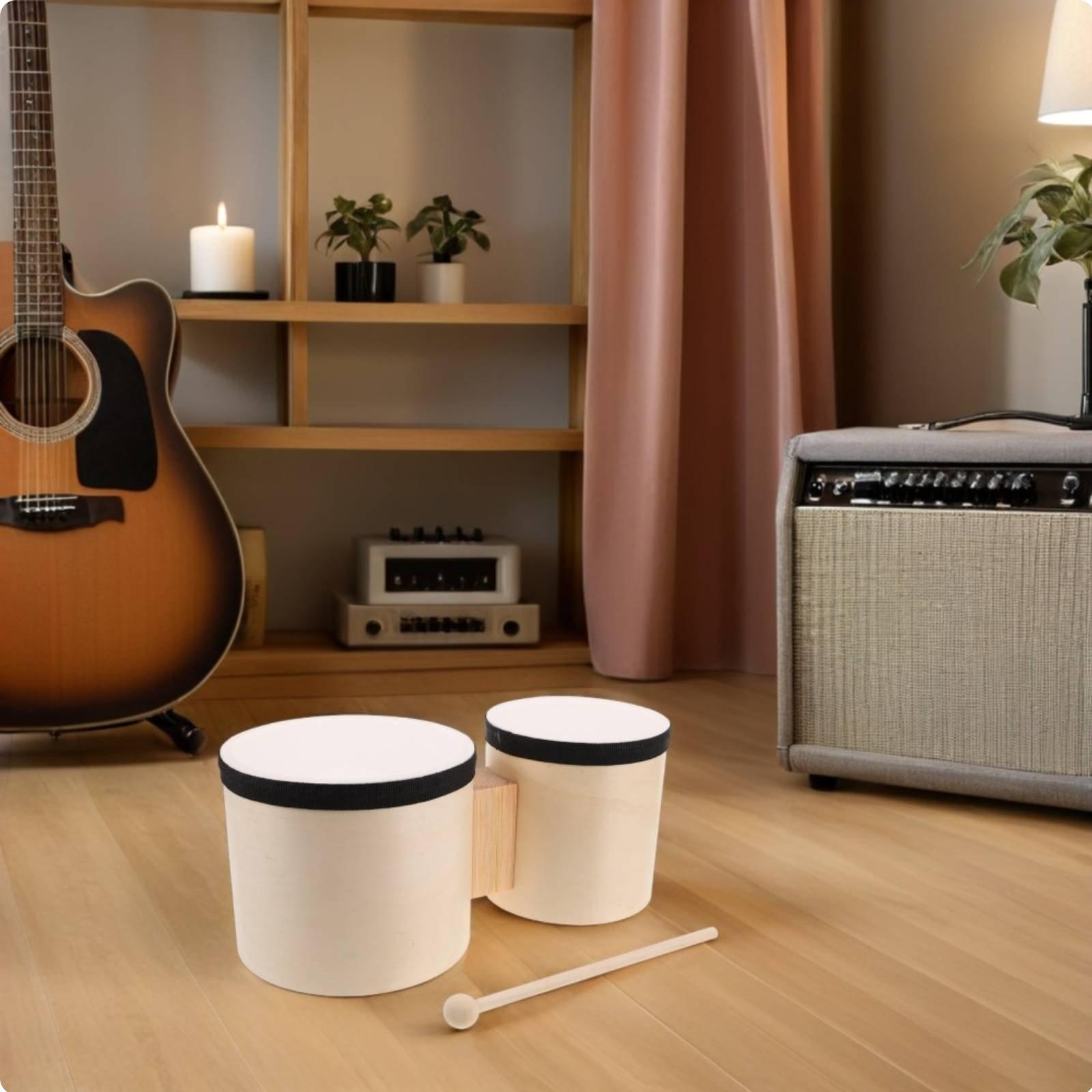 Bongo Drum Set - Juego de Bongos, Instrumento de Percusión