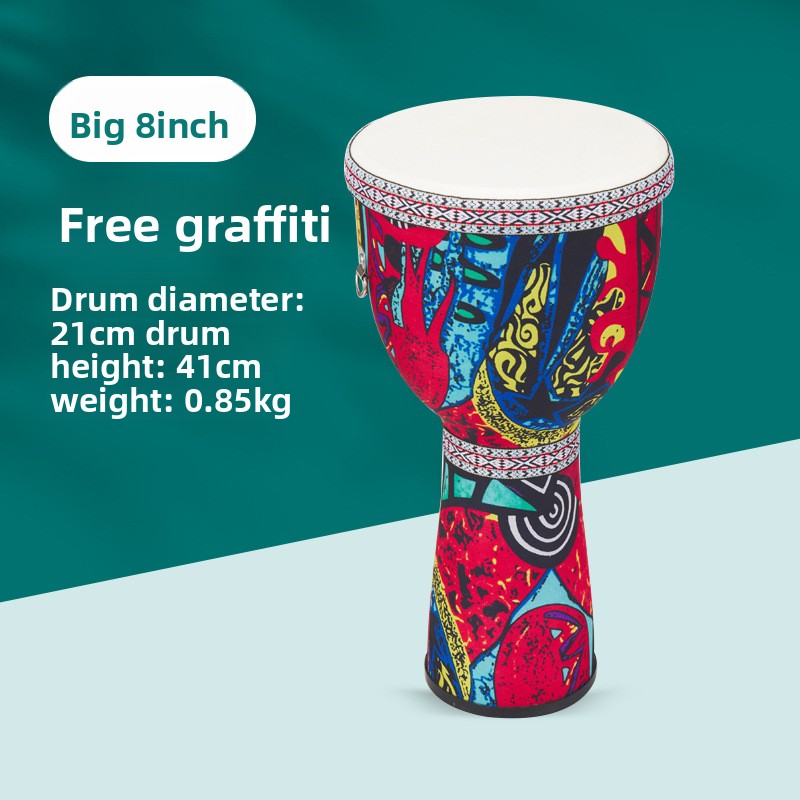 Tambor africano grande de 8 pu - Bongo Drum Set reseña y precio