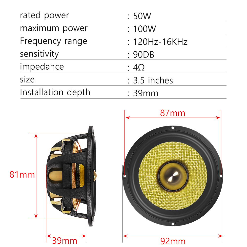 2 Altavoces de Rango Medio de  - Musical Instrument Trumpet reseña y precio