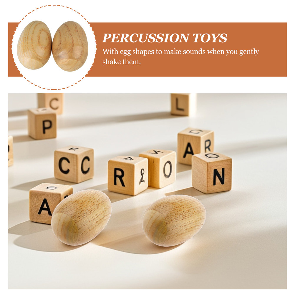 4 Maracas de Madera Ecológicas - Musical Instrument I Play reseña y precio