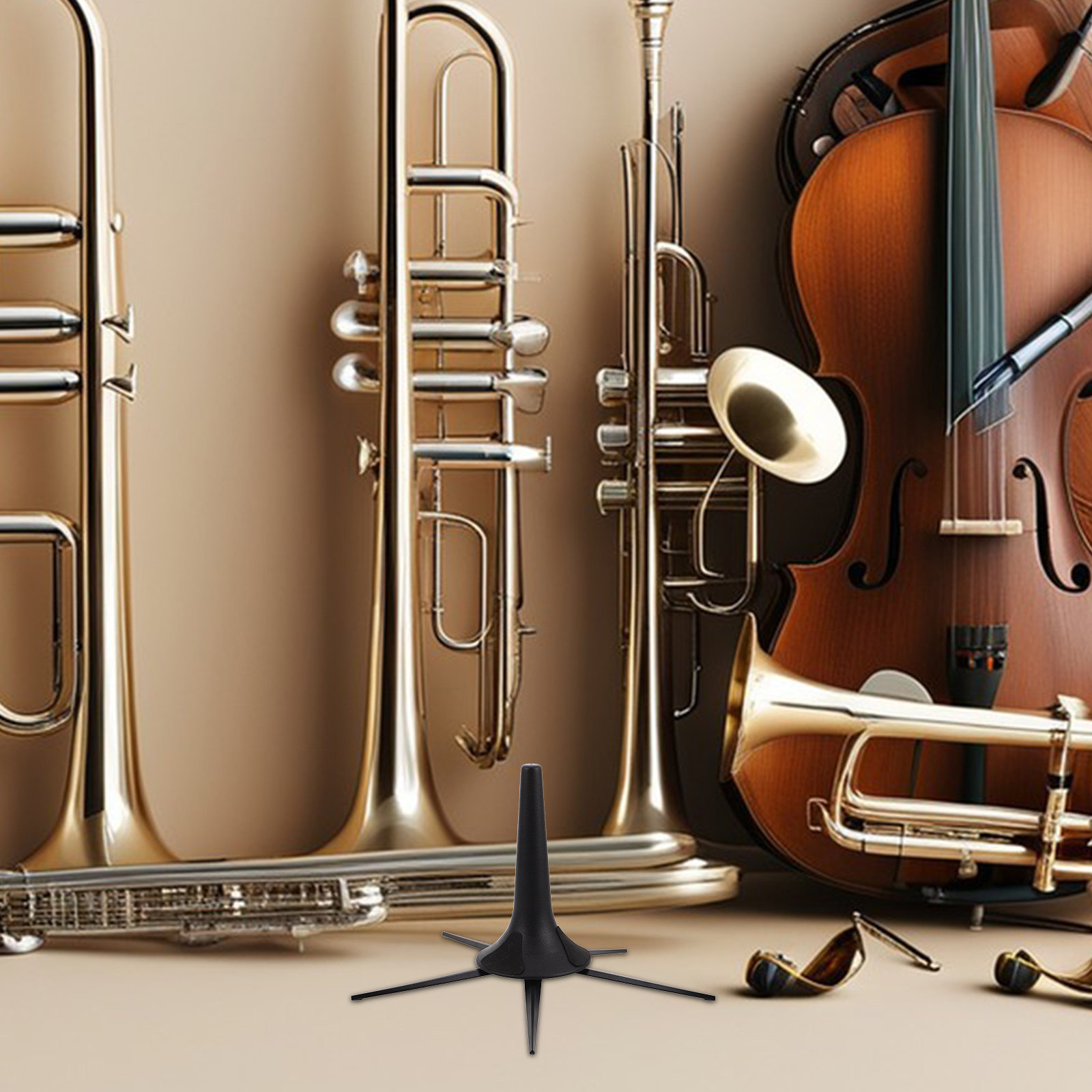 Soporte de Trompeta Portátil P - Musical Instrument Trumpet reseña y precio
