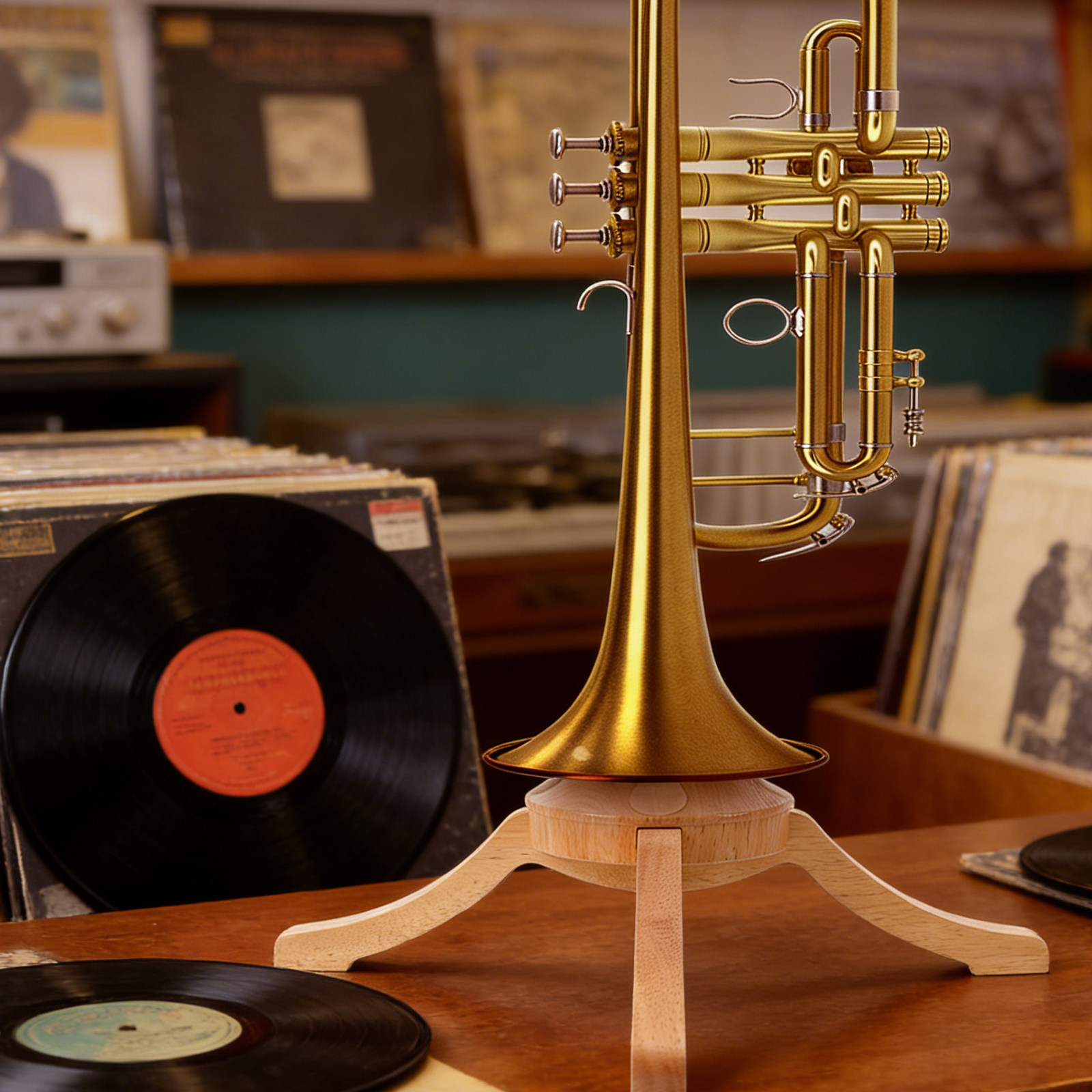 Soporte de Madera para Trompet - Musical Instrument Trumpet reseña y precio