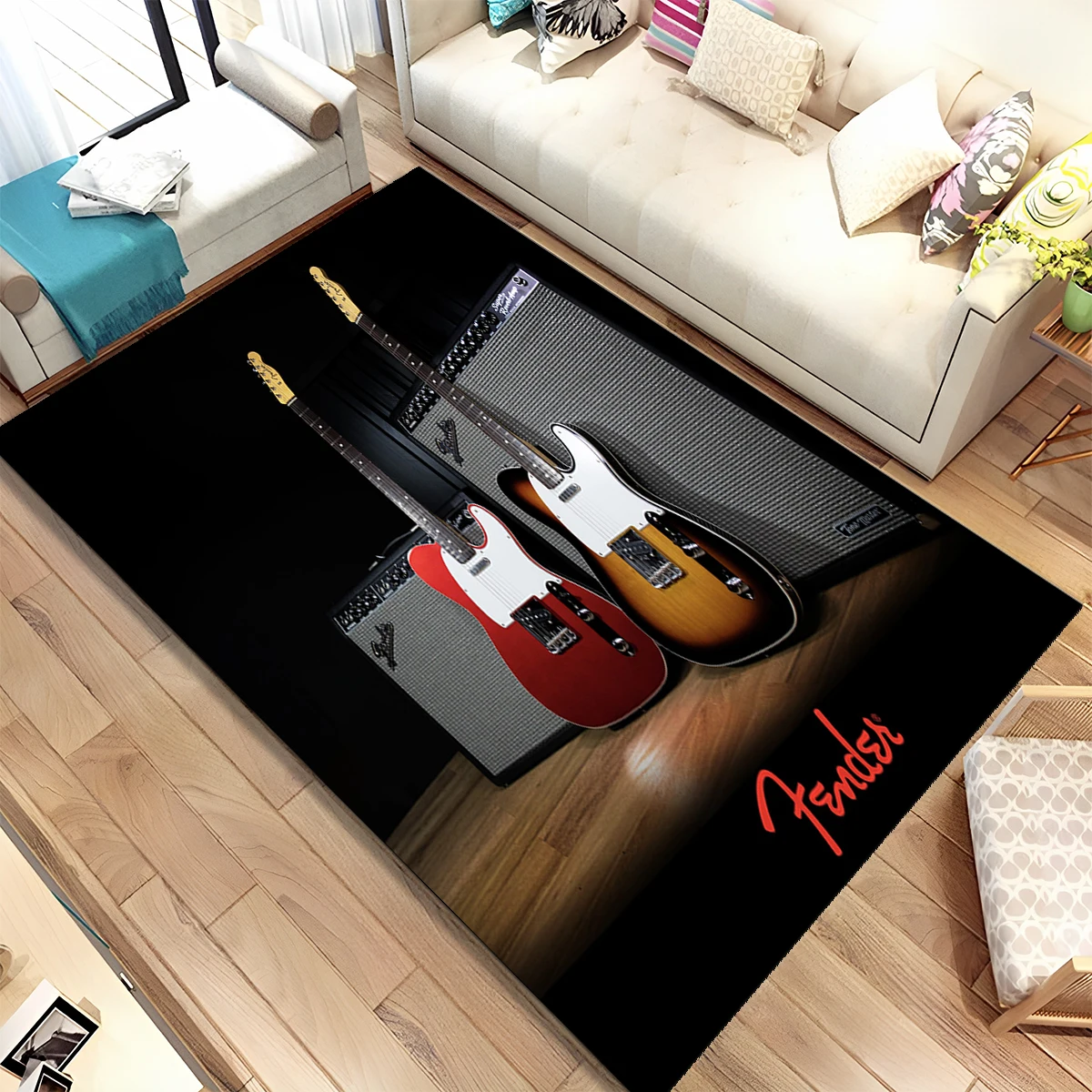 Alfombra Decorativa con Diseño - Musical Instruments Online reseña y precio